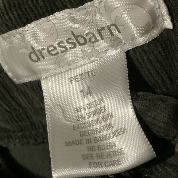 Dress Barn Women’s Corduroy Pants Straight Leg - Picture 3 of 3